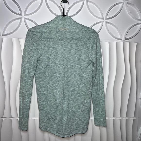 mesh + lace Criss Cross Wrap Front Sweatshirt - Picture 3 of 4